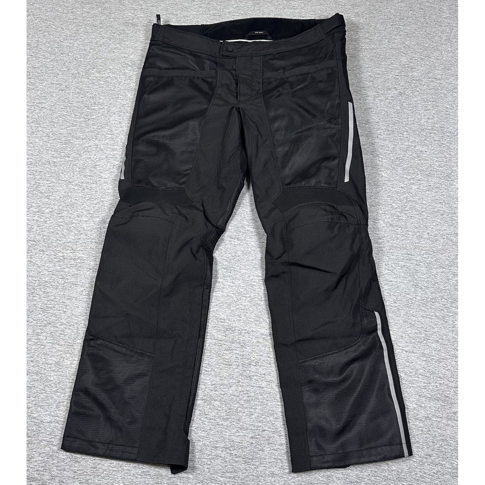 REV'IT Motorcycle Pants Mens XXL Short Black Airwave 3 w/ Armor Riding Racing
